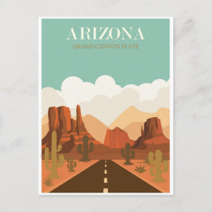 Carte Postale Vintage Arizona Grand Canyon Travel