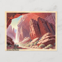 Carte postale Vintage Arizona Red Rocks