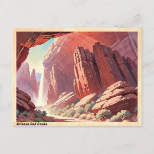 Carte postale Vintage Arizona Red Rocks