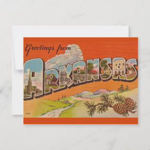 Carte postale vintage Arkansas 