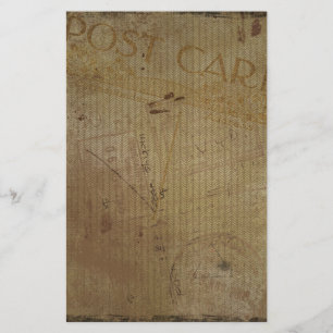 Carte postale vintage Arrière - plan Journal Scrap