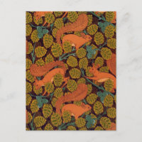 Vintage Art Deco Squirrél and Leaves Design