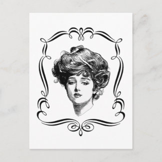 Carte postale vintage Art Gibson Girl