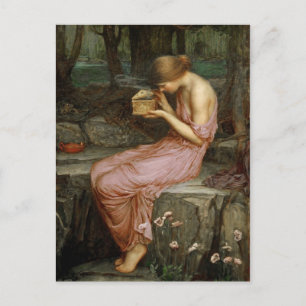 Carte Postale Vintage Art John William Waterhouse Psyche