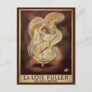 Carte Postale Vintage Art Nouveau, La Loie Fuller Modern Dancer
