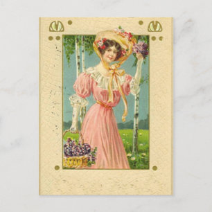 Carte postale vintage Art Pâques