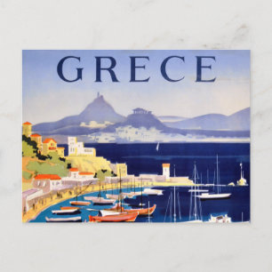 Carte postale vintage Athènes Grèce