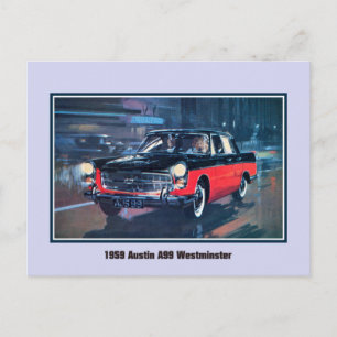 Carte Postale Vintage Austin A99 Westminster 1959