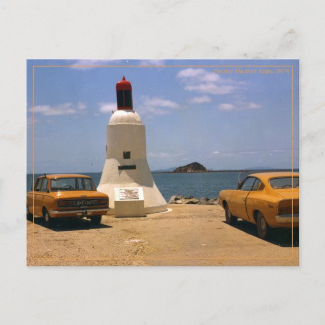 carte postale vintage Australie voitures rétro (Devant)