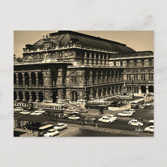 Carte Postale Vintage Austria Vienna Staatsoper opera (Devant)