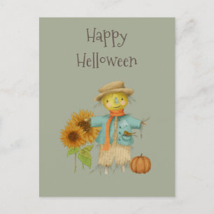 Carte postale vintage automne helloween Holiday