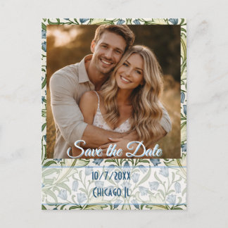 Carte postale vintage aux jacinthes des bois