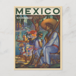 Carte Postale vintage Avec Impression Poster Mexic