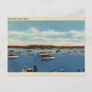 Carte Postale Vintage, baie d'Onset, Onset, Massachusetts
