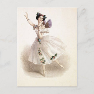 Carte Postale Vintage Ballerina