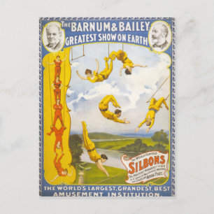 Carte Postale Vintage Barnum et Bailey Circus