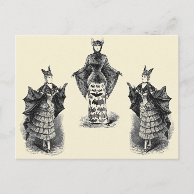Carte Postale Vintage Bat Ladies (Devant)