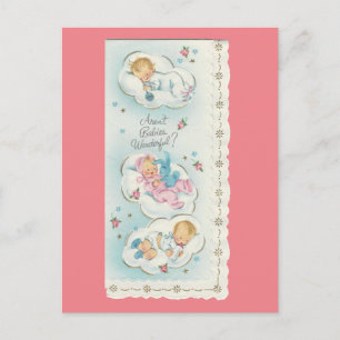 Carte Postale Vintage "Bébés merveilleux"