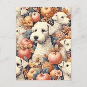 Carte Postale Vintage Bedlington Terrier sans fil