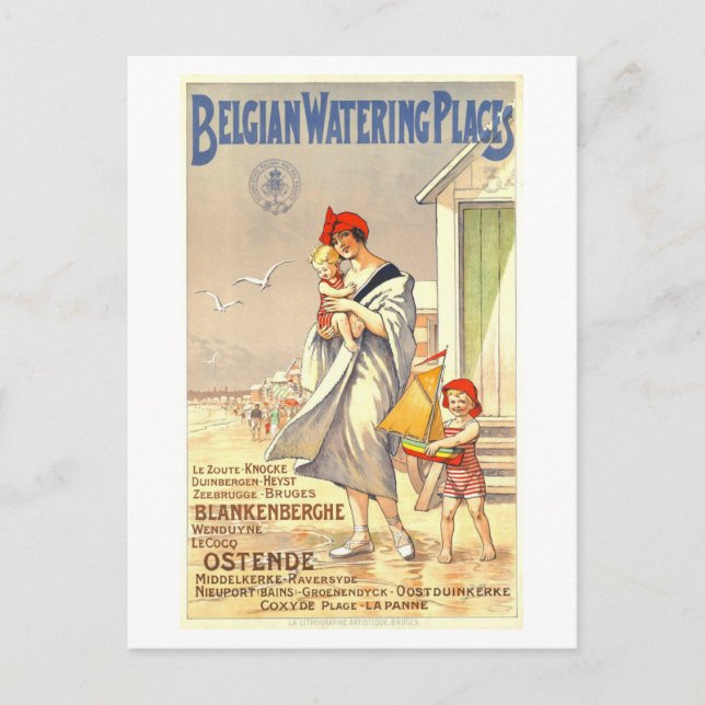 Carte Postale Vintage Belgium Travel Postcard (Devant)