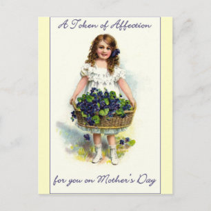 Carte Postale Vintage Belle Fête des Mères