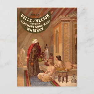 Carte postale vintage : Belle of Nelson Whiskey