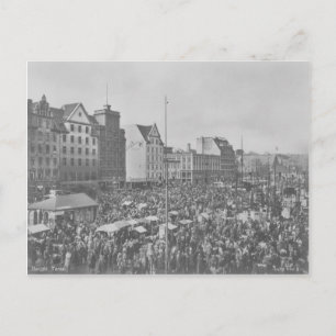 Carte postale Vintage Bergen Torvet