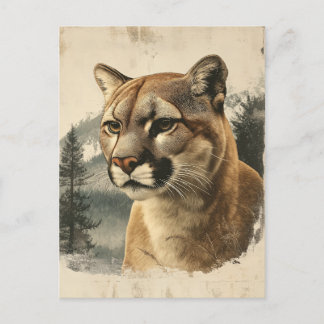 Carte Postale Vintage Berglöwe