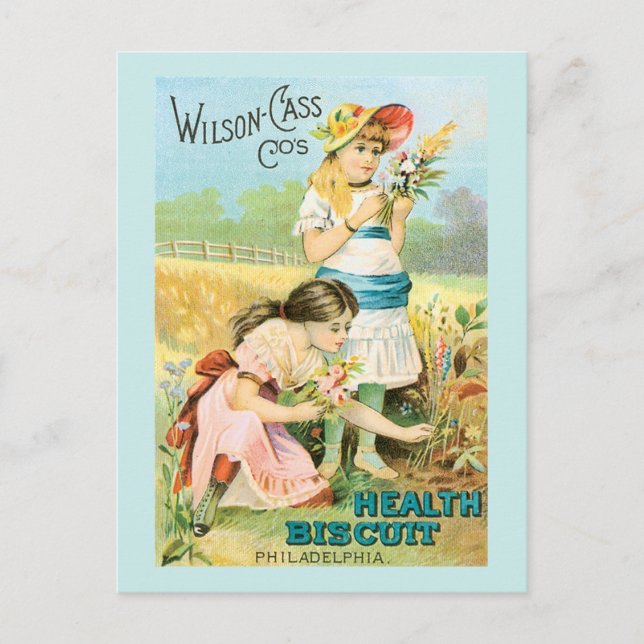 Carte Postale Vintage Biscuit Girl (Devant)