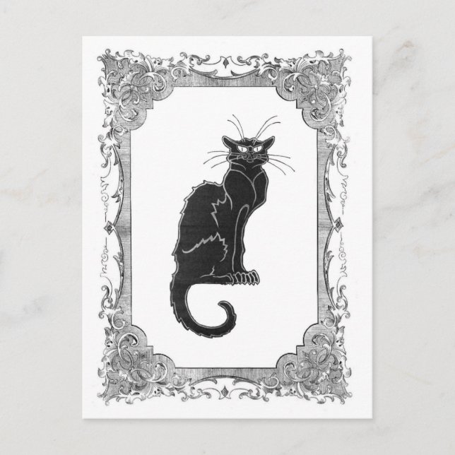 Carte postale Vintage Black Cat (Devant)