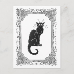 Carte postale Vintage Black Cat Halloween