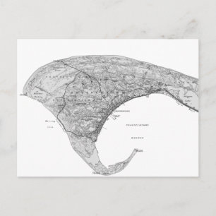Carte Postale Vintage Black & White Provincetown