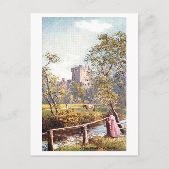 Carte Postale Vintage Blarney Castle, Ireland,  (Devant)