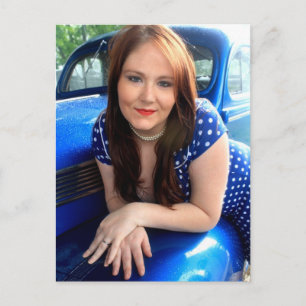 Carte Postale Vintage bleu