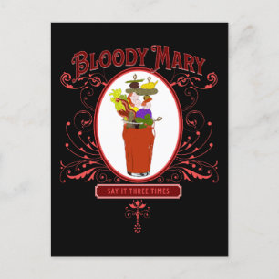 Carte Postale Vintage Bloody Mary, 3 fois