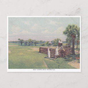 Carte Postale Vintage Boca Grande, Floride Golf Course