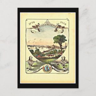 Carte postale Vintage Boston Art-6