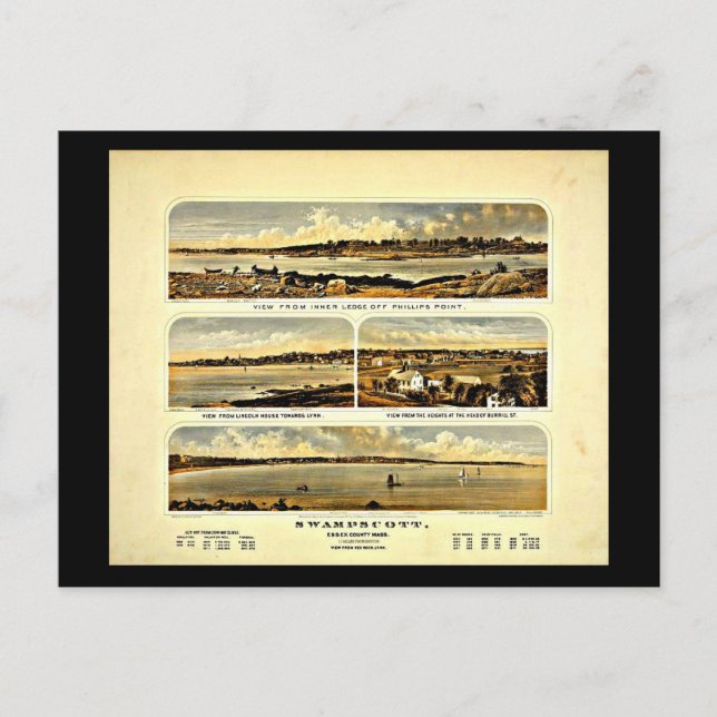 Carte postale Vintage Boston Artwork-27 (Devant)