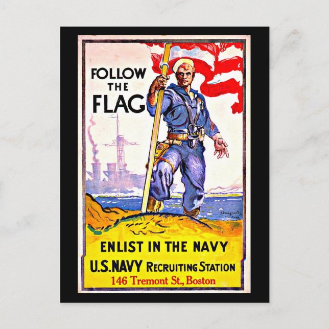 Carte postale Vintage Boston Artwork-32 (Devant)