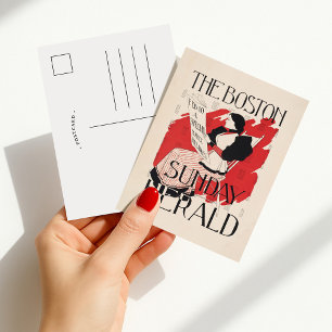 Carte Postale Vintage Boston Sunday Herald Women's Edition