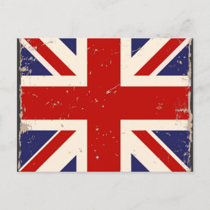 Carte postale vintage British Flag