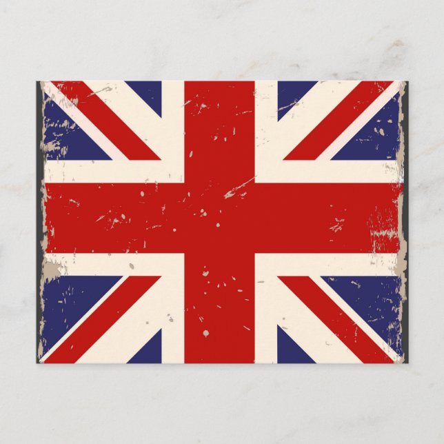 Carte postale vintage British Flag (Devant)