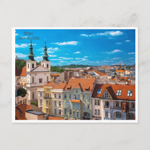 Carte Postale vintage Brno République tchèque République tchèque