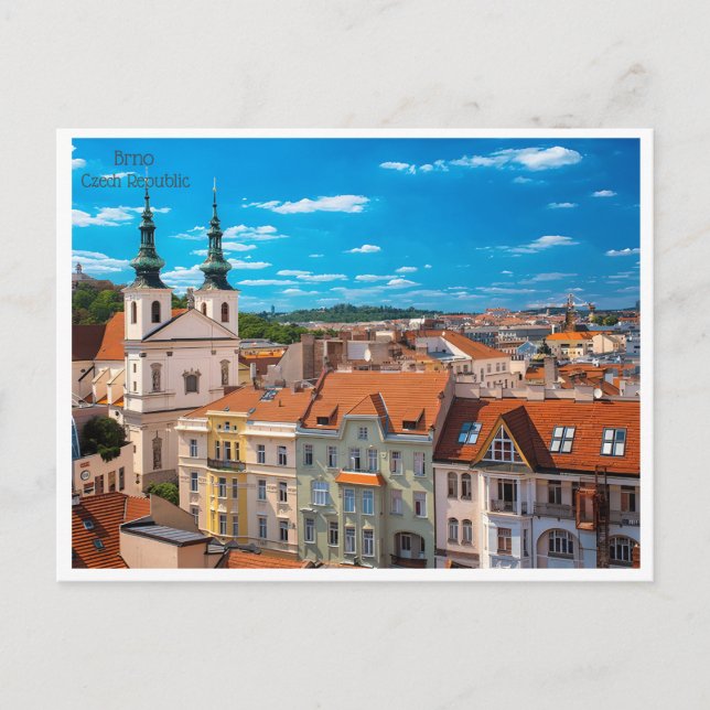 Carte Postale vintage Brno République tchèque République tchèque (Devant)
