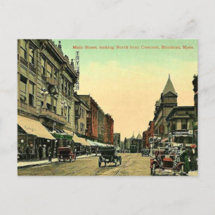 Carte postale vintage Brockton, Massachusetts