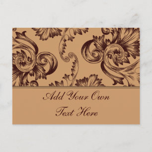 Carte Postale Vintage (Brown foncé)