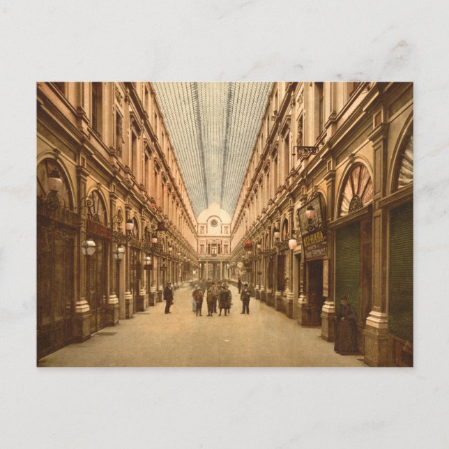 Carte Postale Vintage Bruxelles Belgique Galerie Saint-Hubert (Devant)