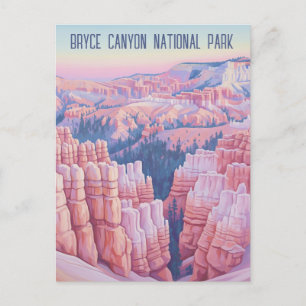 Carte Postale Vintage Bryce Canyon National Park Utah