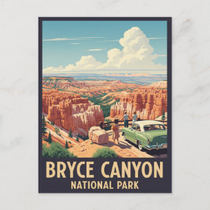 Carte Postale Vintage Bryce Canyon National Park Utah