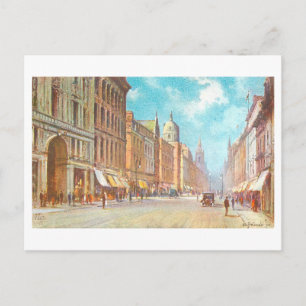 Carte Postale Vintage Buchanan Street, Glasgow, Écosse,
